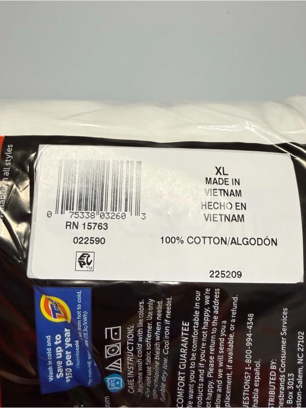 New Hanes Underwear XL White Briefs 9pk 100% Cotton Mens Classic Tighty Whities